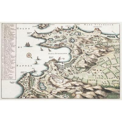 Old  Map Of The Gulf Of Napoli
