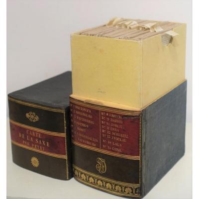 Saxe - Carte Géographique Ancienne