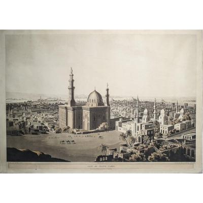 Gravure Originale Du  Caire – View Of Grand Cairo - Salt