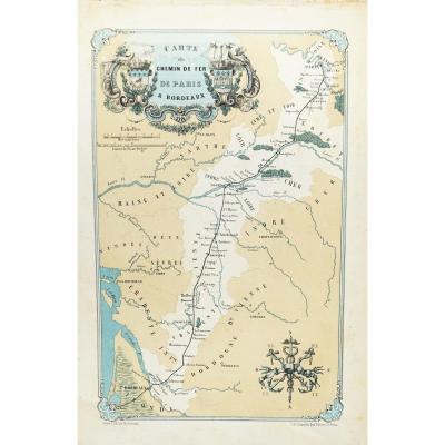 Bordeaux - Arcachon Basin - Illustrated Journey Of The Railway From Paris To Bordeaux