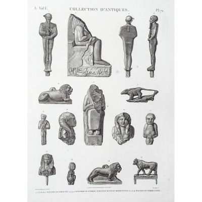 Description De L’egypte – Collection D’antiques - Gravure Ancienne
