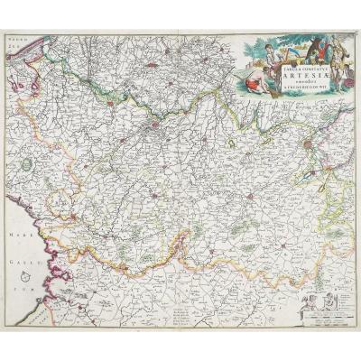 Antique Map Artois - De Witt Cartographer