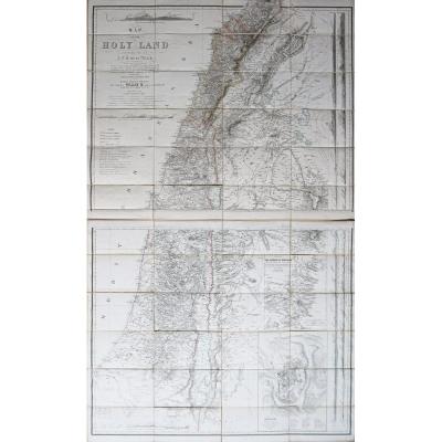 Holy Land - Old Geographic Map