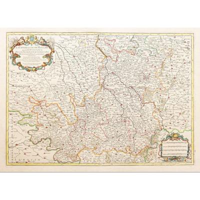 Old Geographical Map Of Auvergne