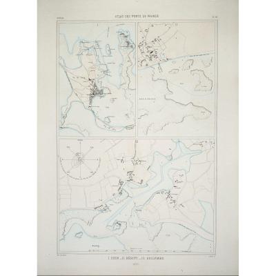 Nautical Chart Of The Ile De Sein - Guilvinec - Kerity
