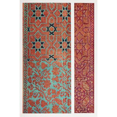 Antique Engraving From Morocco - Silk