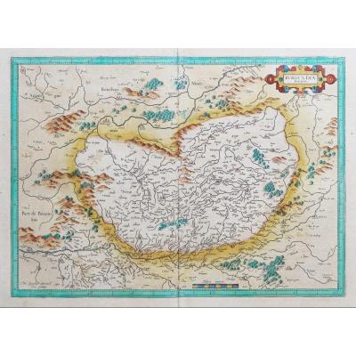 Old Geographical Map Of Burgundy