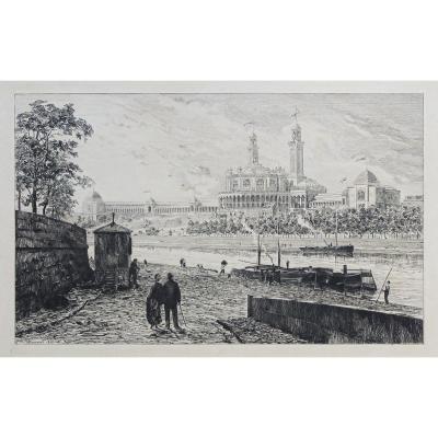 Old Engraving Of The Trocadero