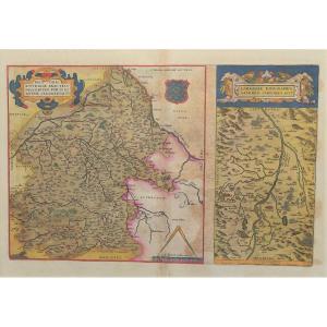 Old Geographic Map Of Berry & Limagne d'Auvergne