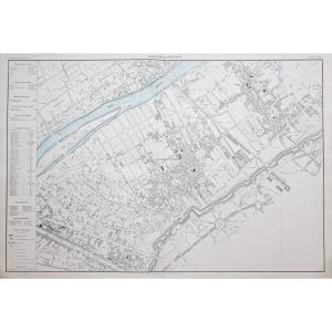 Old Plan Of Levallois-perret -clichy