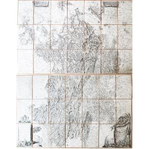 Geographic Map Of Burgundy - Cassini