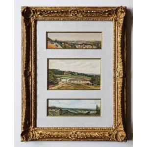 Town & Chateau De Meudon - Original Watercolors