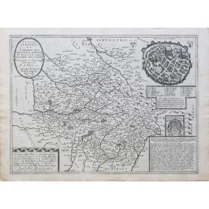 Old Geographical Map Of Limousin