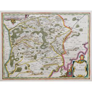 Old Geographical Map Of The Pays De Valois