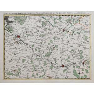 Map Of Abbeville – Doullens – Amiens – Corbie