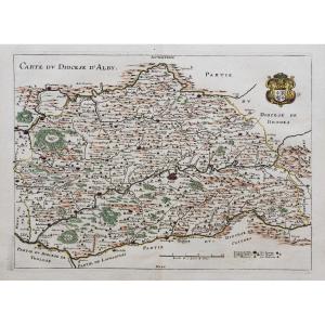 Old Map Of The Diocese Of Albi