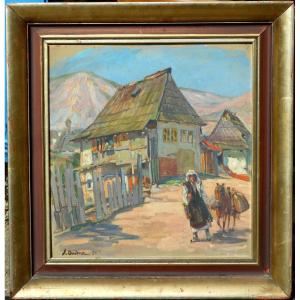 Unread Signature - Pochade 48 X 45 Cm Dated 1931