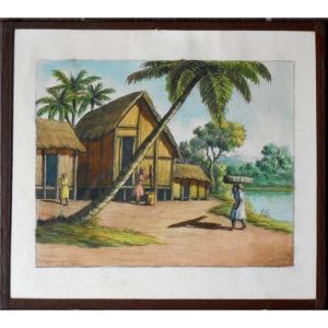 Malagasy Watercolor 1954 (ratova, Ralambo, Rakotovao, Ramanda, Ramanankamonjy, Rajesy Etc) Madagascar