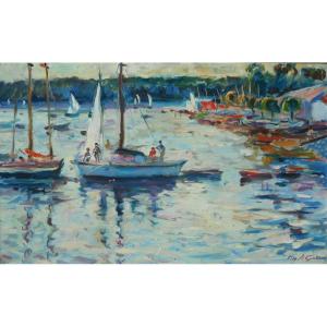 Max Agostini (1914-1997) Hst 38 X 61 Cm