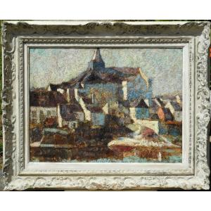 Harry B Lachman (1886-1974)candes St Martin - Touraine 1928 Hst 46 X 61 Cm American Painter