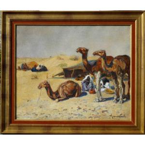 Laurent Gsell (1860-1944) Hst 50x61 Cm