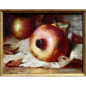 Jules Desgoffe (1864-1905) Still Life With Pomegranate