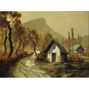 Henri Mege (1904-1984) Henri Mège - The Granier Seen From The Surroundings Of Apremont