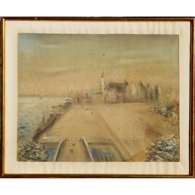 Shunko Deshima - Japan - Silk Painting Dated 1935