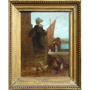 Jules Cornilliez Cornilliet (1830-1886) Concarneau 1866 - Brittany 