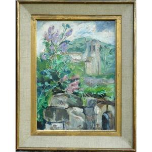 Georges De Pogedaïeff (1897-1971) Hsc 33x24 Cm (43x34cm Framed) Menerbes?