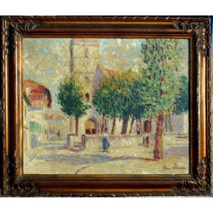 Pierre Thomas (1865-1930) Limoges - The Cathedral - Hst 38 X 46 Cm