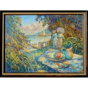 Eugène Begarat - Hst 60 X 81 Cm (78 X 99 Cm Framed)