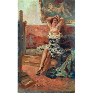 Georges Conrad (1874-1936) Girl Of Joy - Brothel Scene - Brothel