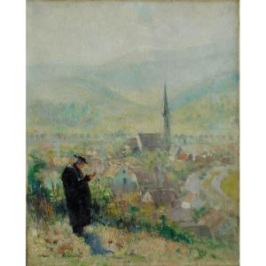 Jules René Hervé (1887-1981) Langres - Hst 41 X 33 Cm - Alsace -jules René Herve