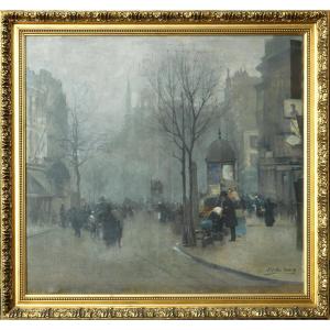Alfred Smith (bordeaux 1854-1936) Hst 76 X 81cm (88 X 93 Cm Framed) Dated 1889 - Paris