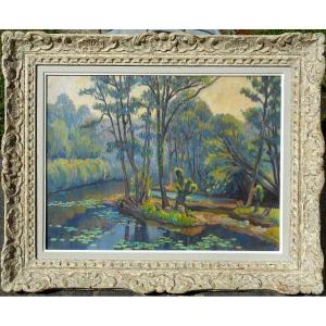 Roger Decaux (1899-1955) Crozant School (guillaumin, Madeline, Detroy, Alluaud Etc)