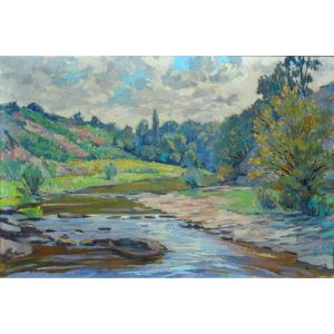 Roger Decaux (1899-1955) Crozant School (guillaumin, Madeline, Detroy, Alluaud Etc)