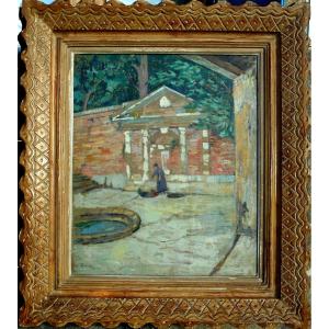 Eugene Alluaud (1866/1947) Limoges - Crozant -hst 55 X 46 Cm - Bouche Frame