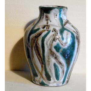 Robert Picault (1919/2000) Vase H 23 Cm