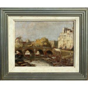 Alexandre Jacob (1876/1972) Paris - Royal Bridge (hsp 18.5 X 24 Cm Without Frame)