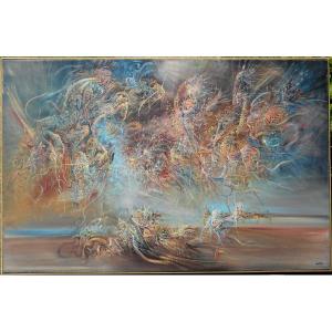 Marc Janson (1930/2022) Hst 65 X 100 Cm Circa 1965