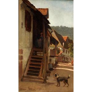 Théodore Gerard (1829/1895) Germany - Alpirsbach - Black Forest
