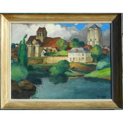 Gaston Balande (1880/1971) La Roche-posay- 88x116cm Poitiers