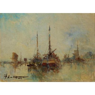 Jean-etienne Karnec (1865/1934) Pair Of Paintings