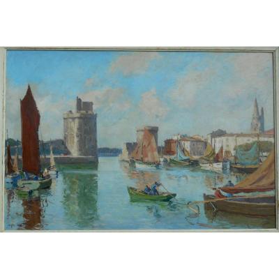 Christian Couillaud (1904/1964) La Rochelle Hsp 68x100cm