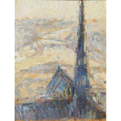 The Arrow Of Notre-dame Cathedral Of Paris Bytarkhoff