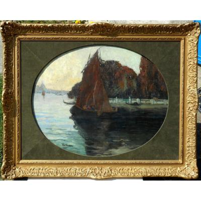 Louis Abel Truchet (1857/1918) Venice - French Gardens