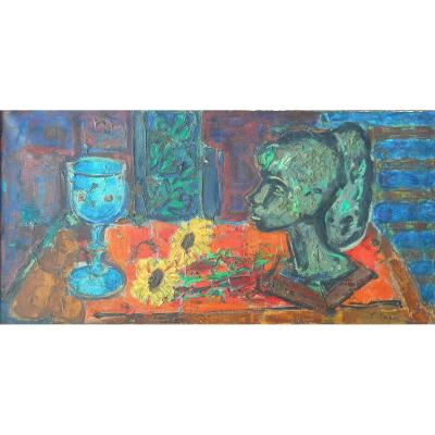 Louis Latapie (1891-1972) Hst 40x80cm