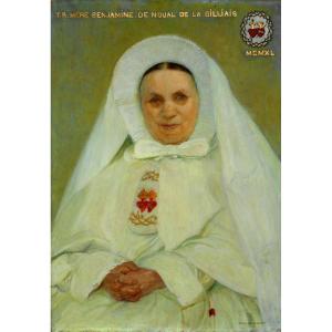 Eodv Guillonnet (1872-1967) Reverend Benjamine De Noual De La Billiais 1940 Nun