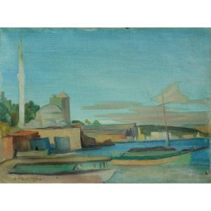 Turgut Atalay (1918 - 2004) Turkey - Istanbul - Hst 29 X 39 Cm 1941